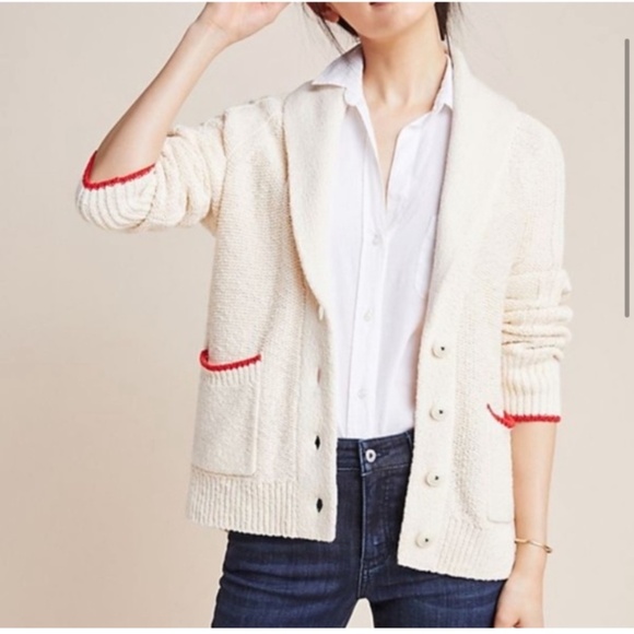 Anthropologie Lobster Cardigan - Picture 3 of 9